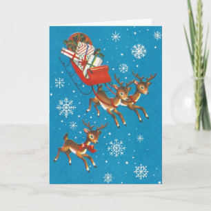 Cartes Pour Fêtes Annuelles Renard vintage