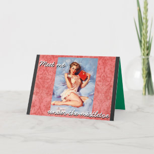 Cartes Pour Fêtes Annuelles Rencontrez-moi...Carte de voeux de Noël