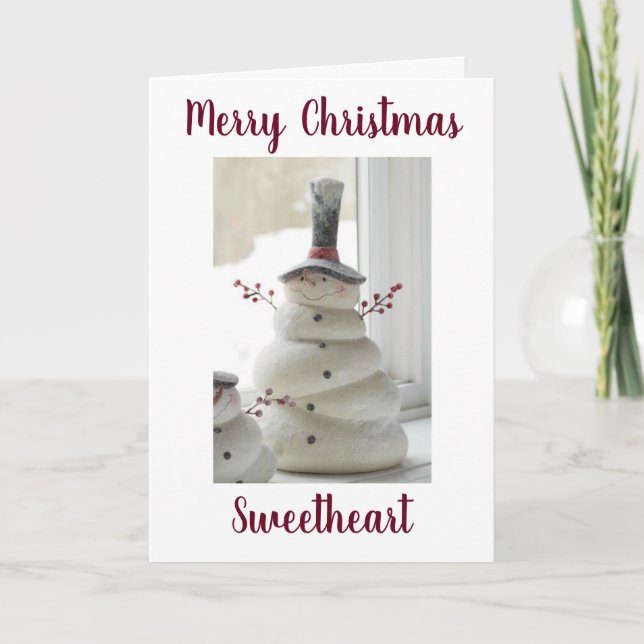 Cartes Pour Fêtes Annuelles *RENCONTREZ-MOI SOUS LA MISTLETOE* pour une JOLIE  (Devant)