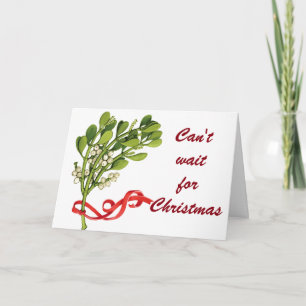 CARTES POUR FÊTES ANNUELLES RENCONTREZ-MOI SOUS LE GUI DE NOËL