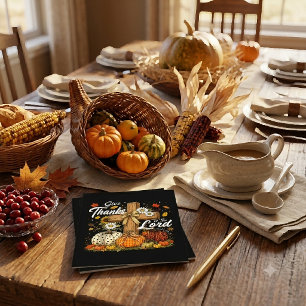 Cartes Pour Fêtes Annuelles Rendez grâce au Seigneur Saison Automne
