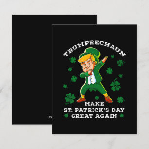 Cartes Pour Fêtes Annuelles Rendez la Saint-Patrick grande encore drôle Trump