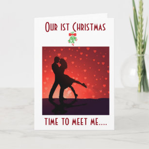 Cartes Pour Fêtes Annuelles **RENDEZ-VOUS SOUS LE GUI** NOTRE 1er NOËL