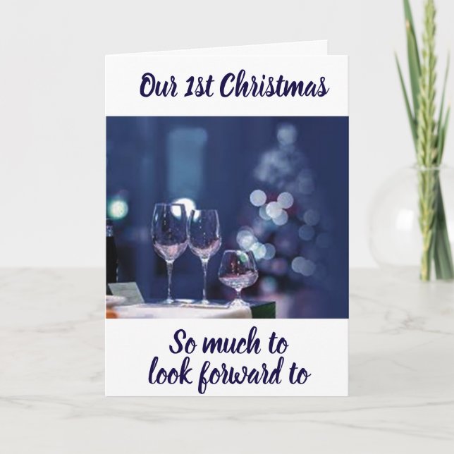 Cartes Pour Fêtes Annuelles **RENDEZ-VOUS SOUS LE GUI** NOTRE 1er NOËL (Devant)