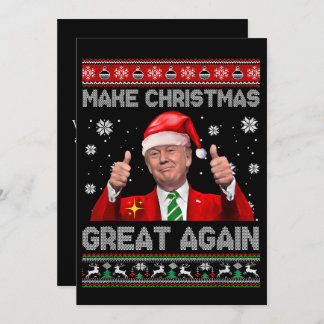Cartes Pour Fêtes Annuelles Rendre Noël super à nouveau drôle Noël Trump