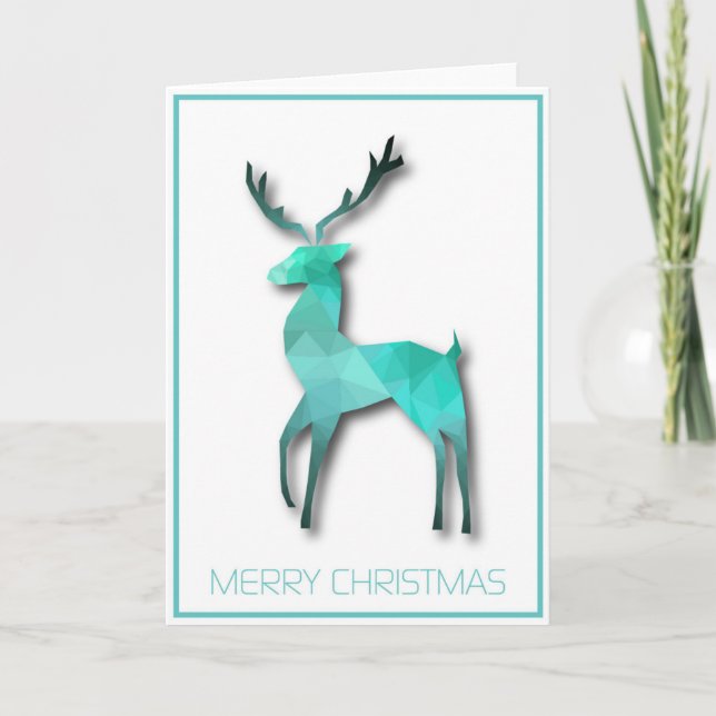 Cartes Pour Fêtes Annuelles Renne de Noël (Devant)