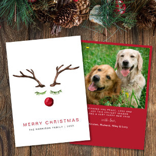 Cartes Pour Fêtes Annuelles Renneau de Noël aquarelle Photo