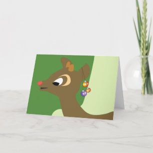 Cartes Pour Fêtes Annuelles - rennes à nez rouge