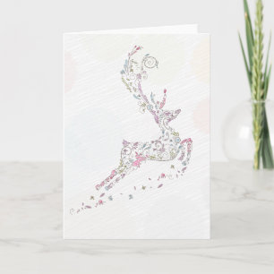 Cartes Pour Fêtes Annuelles rennes de noël fantaisistes