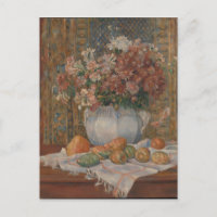 Renoir Still Life avec Fleurs et Prickly Pears