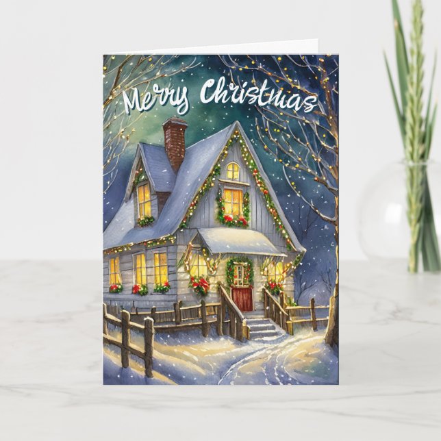 Cartes Pour Fêtes Annuelles Rentrer à la maison pour Noël (Devant)