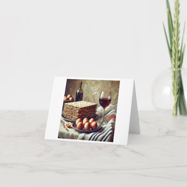 Cartes Pour Fêtes Annuelles Repas de Pâque, (Devant)