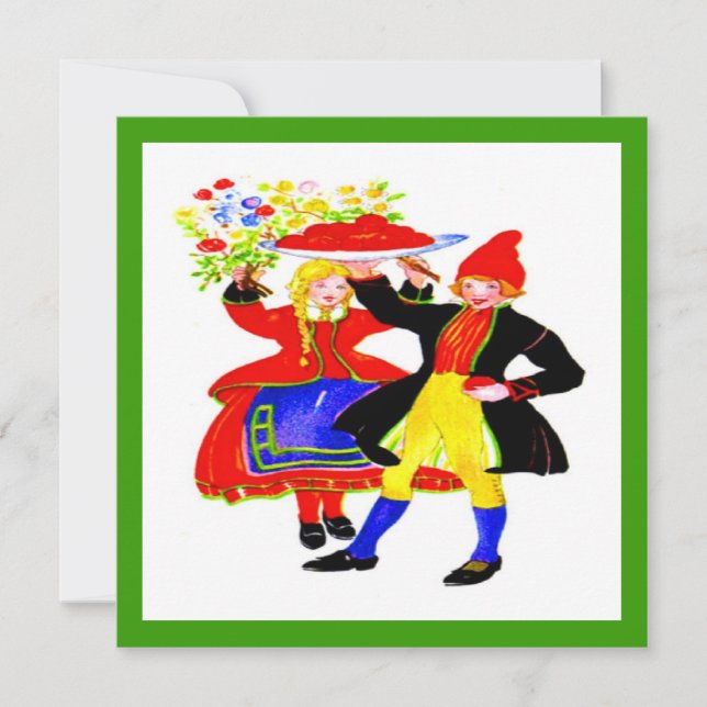 Cartes Pour Fêtes Annuelles Repas de vacances néerlandais (Devant)