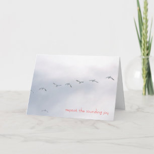 Cartes Pour Fêtes Annuelles Répétez la joie sonore - Oies des neiges