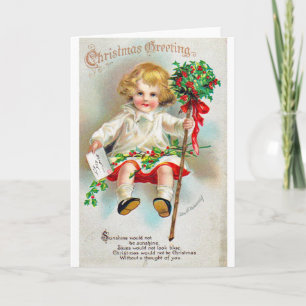 Cartes Pour Fêtes Annuelles Reproduction vintage Art de Noël