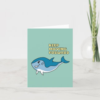Cartes Pour Fêtes Annuelles Requin mignon en mouvement
