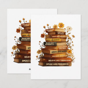 Cartes Pour Fêtes Annuelles Réserver le Mois de l'histoire des Noirs