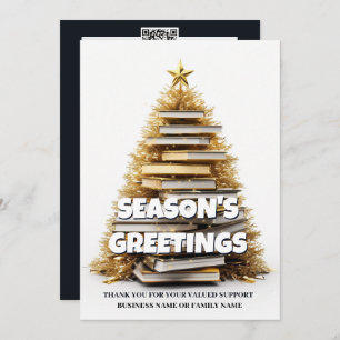 Cartes Pour Fêtes Annuelles Réserver Noël arbre écrivain vacances de Noël phot