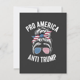 Cartes Pour Fêtes Annuelles Résistance au drapeau américain anti-Trump