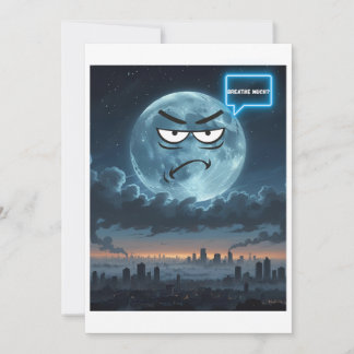 Cartes Pour Fêtes Annuelles Respire le grand ? - Si La Lune Peut Parler