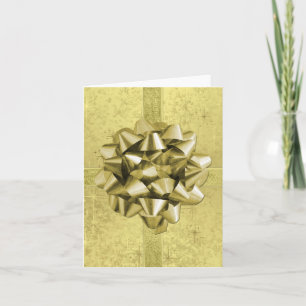 Cartes Pour Fêtes Annuelles Ressemble à un cadeau de Noël Gold Foil