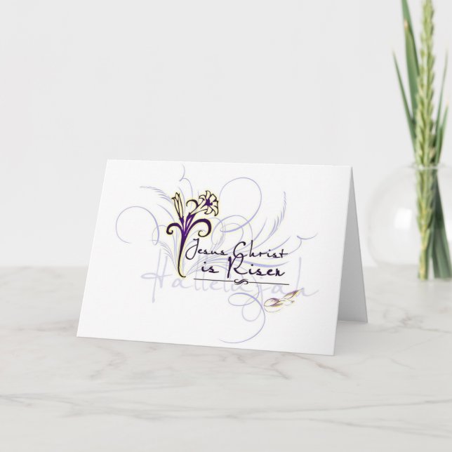 Cartes Pour Fêtes Annuelles Ressuscité (Devant)