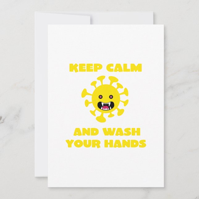 Cartes Pour Fêtes Annuelles Restez calme (Devant)