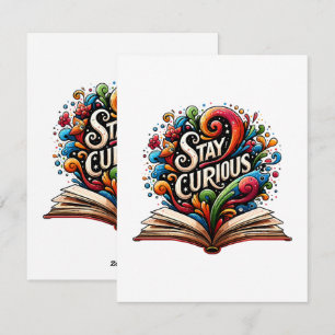 Cartes Pour Fêtes Annuelles Restez curieux