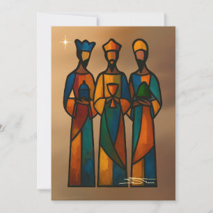 Cartes Pour Fêtes Annuelles Résumé Trois Rois mages