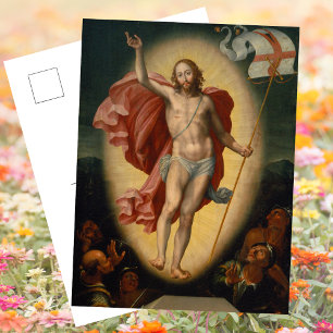 Cartes Pour Fêtes Annuelles Résurrection chrétienne catholique de Jésus Pâques