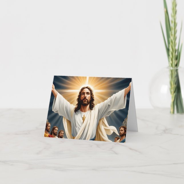 Cartes Pour Fêtes Annuelles Résurrection de Jésus-Christ (Devant)