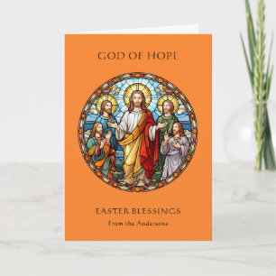 Cartes Pour Fêtes Annuelles Résurrection de Jésus Religieux Catholique Pâques