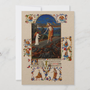 Cartes Pour Fêtes Annuelles Résurrection médiévale du Christ Pâques