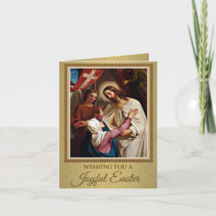 Cartes Pour Fêtes Annuelles Résurrection Pâques Jésus Vintage religieux