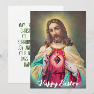 Cartes Pour Fêtes Annuelles Résurrection religieuse de Pâques Jésus