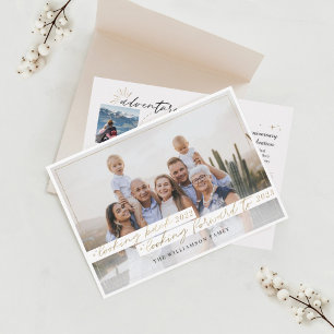 Cartes Pour Fêtes Annuelles Retour 2021 Regard sur l'avenir à l'examen de l'an