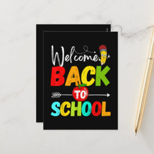 Cartes Pour Fêtes Annuelles Retour à l'école 2026 Enseignants Élèves
