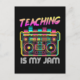 Cartes Pour Fêtes Annuelles Retour à l'école Rétro Enseigner est mon truc 80s
