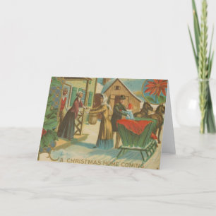 Cartes Pour Fêtes Annuelles Retours au pays vintages de Noël