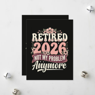 Cartes Pour Fêtes Annuelles Retraité 2026 Plus Mon Problème Fleurs