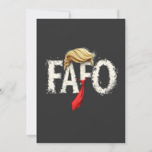Cartes Pour Fêtes Annuelles Retro Américain Donald Trump FAFO USA Drapeau Patr