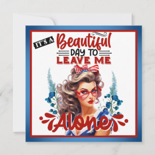 Cartes Pour Fêtes Annuelles Retro American Pinup_ C'est une belle journée