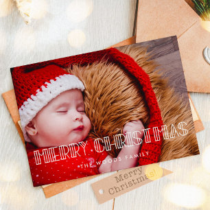 Cartes Pour Fêtes Annuelles Retro Art déco Joyeux Noël Photo