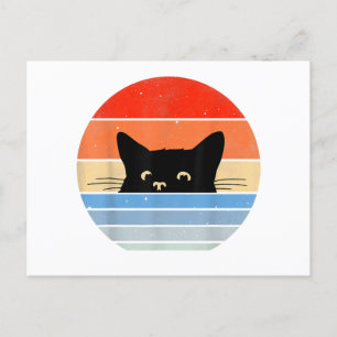 Cartes Pour Fêtes Annuelles Rétro Chat, Amoureux des chats, Propriétaire De Ch