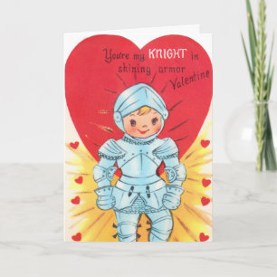 Cartes Pour Fêtes Annuelles Rétro chevalier Valentine