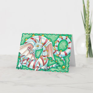 Cartes Pour Fêtes Annuelles Retro Christmas Dragon