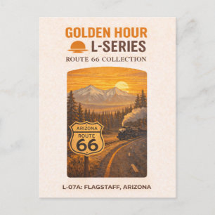 Cartes Pour Fêtes Annuelles Rétro Flagstaff Arizona Route 66 Monument Art