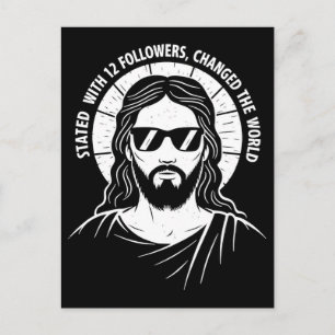 Cartes Pour Fêtes Annuelles Rétro Jésus roi chrétien 