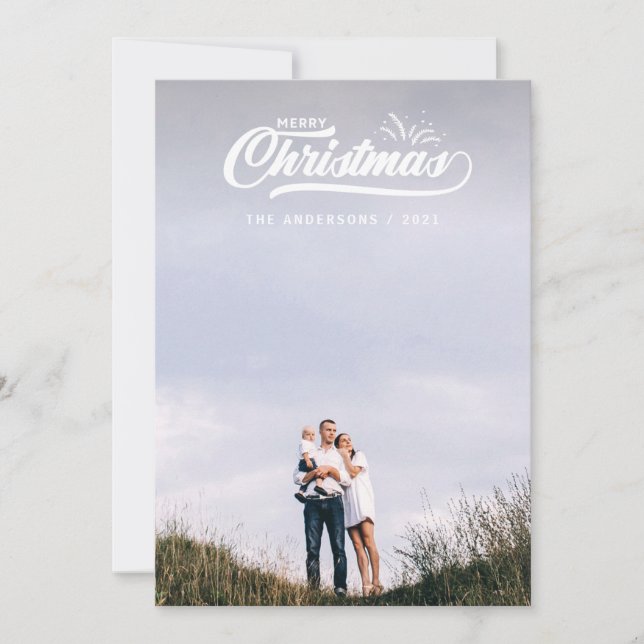 Cartes Pour Fêtes Annuelles Rétro Joyeux Noël vintage (Devant)