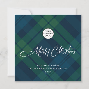 Cartes Pour Fêtes Annuelles Rétro Noël Plaid Accueil d'entreprise